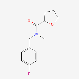 N-[(4-fluorophenyl)methyl]-N-methyloxolane-2-carboxamide