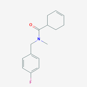 N-[(4-fluorophenyl)methyl]-N-methylcyclohex-3-ene-1-carboxamide