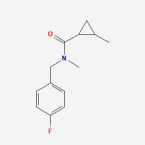 N-[(4-fluorophenyl)methyl]-N,2-dimethylcyclopropane-1-carboxamide