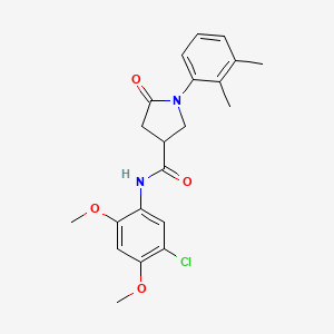 N-(5-chloro-2,4-dimethoxyphenyl)-1-(2,3-dimethylphenyl)-5-oxopyrrolidine-3-carboxamide