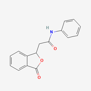 2-(3-oxo-1H-2-benzofuran-1-yl)-N-phenylacetamide