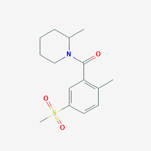 (2-Methyl-5-methylsulfonylphenyl)-(2-methylpiperidin-1-yl)methanone