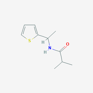 2-methyl-N-(1-thiophen-2-ylethyl)propanamide