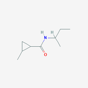 molecular formula C9H17NO B7489284 N-butan-2-yl-2-methylcyclopropane-1-carboxamide 