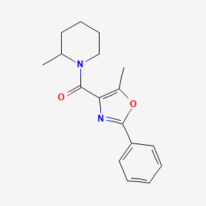 (5-Methyl-2-phenyl-1,3-oxazol-4-yl)-(2-methylpiperidin-1-yl)methanone