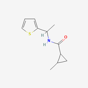 2-methyl-N-(1-thiophen-2-ylethyl)cyclopropane-1-carboxamide