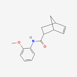 molecular formula C15H17NO2 B7489340 N-(2-methoxyphenyl)bicyclo[2.2.1]hept-5-ene-2-carboxamide 