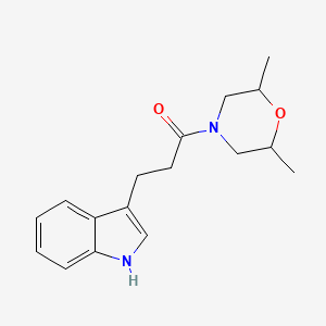 1-(2,6-dimethylmorpholin-4-yl)-3-(1H-indol-3-yl)propan-1-one