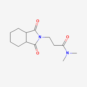 3-(1,3-dioxo-3a,4,5,6,7,7a-hexahydroisoindol-2-yl)-N,N-dimethylpropanamide