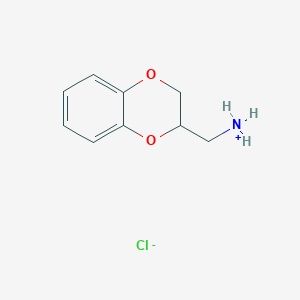 molecular formula C9H12ClNO2 B074894 2,3-二氢-1,4-苯并二氧杂环-2-甲胺盐酸盐 CAS No. 1446-27-1