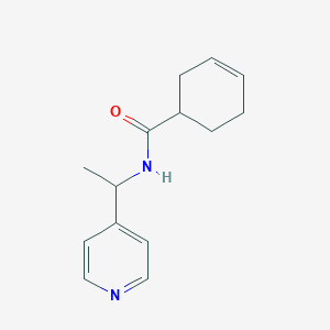 N-(1-pyridin-4-ylethyl)cyclohex-3-ene-1-carboxamide