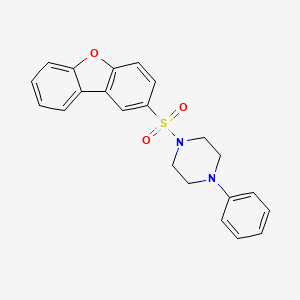 2-[(4-Phenylpiperazinyl)sulfonyl]dibenzo[b,d]furan