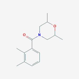 molecular formula C15H21NO2 B7489464 (2,6-Dimethylmorpholin-4-yl)-(2,3-dimethylphenyl)methanone 