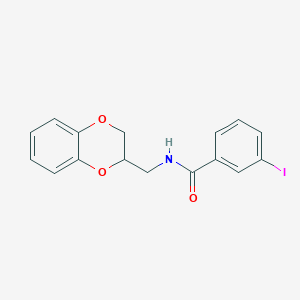 N-(2,3-dihydro-1,4-benzodioxin-3-ylmethyl)-3-iodobenzamide