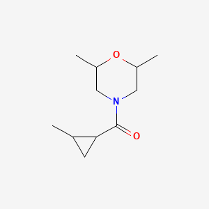 (2,6-Dimethylmorpholin-4-yl)-(2-methylcyclopropyl)methanone