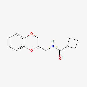 N-(2,3-dihydro-1,4-benzodioxin-3-ylmethyl)cyclobutanecarboxamide