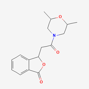 3-[2-(2,6-dimethylmorpholin-4-yl)-2-oxoethyl]-3H-2-benzofuran-1-one