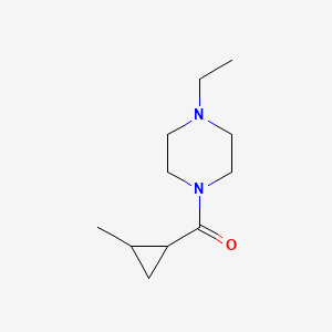 molecular formula C11H20N2O B7489534 (4-Ethylpiperazin-1-yl)-(2-methylcyclopropyl)methanone 