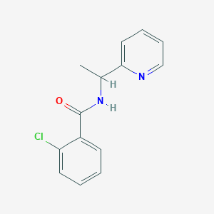 2-chloro-N-[1-(pyridin-2-yl)ethyl]benzamide