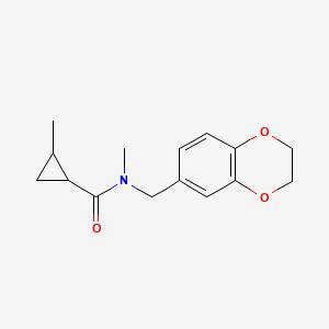 N-(2,3-dihydro-1,4-benzodioxin-6-ylmethyl)-N,2-dimethylcyclopropane-1-carboxamide