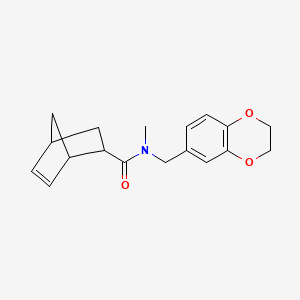 N-(2,3-dihydro-1,4-benzodioxin-6-ylmethyl)-N-methylbicyclo[2.2.1]hept-5-ene-2-carboxamide