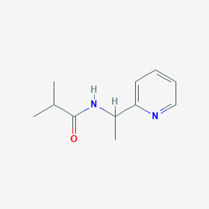 2-methyl-N-(1-pyridin-2-ylethyl)propanamide