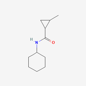 molecular formula C11H19NO B7489601 N-cyclohexyl-2-methylcyclopropane-1-carboxamide 