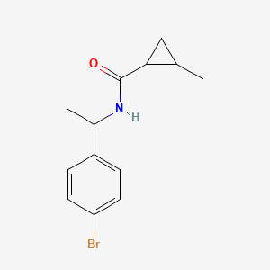 N-[1-(4-bromophenyl)ethyl]-2-methylcyclopropane-1-carboxamide