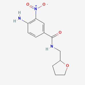 4-amino-3-nitro-N-(oxolan-2-ylmethyl)benzamide