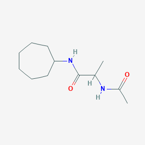 2-acetamido-N-cycloheptylpropanamide