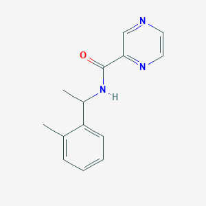 N-[1-(2-methylphenyl)ethyl]pyrazine-2-carboxamide