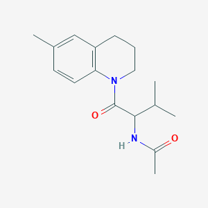 N-[3-methyl-1-(6-methyl-3,4-dihydro-2H-quinolin-1-yl)-1-oxobutan-2-yl]acetamide