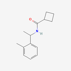 N-[1-(2-methylphenyl)ethyl]cyclobutanecarboxamide