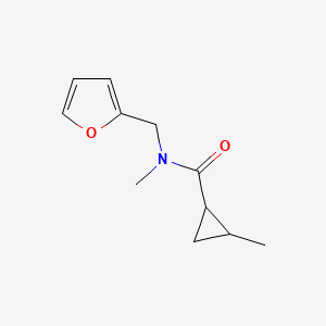 N-(furan-2-ylmethyl)-N,2-dimethylcyclopropane-1-carboxamide