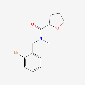 N-[(2-bromophenyl)methyl]-N-methyloxolane-2-carboxamide