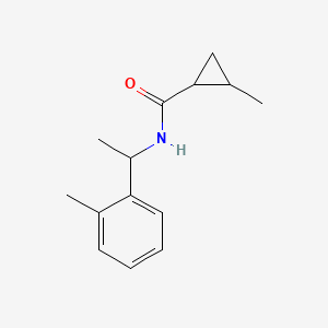 2-methyl-N-[1-(2-methylphenyl)ethyl]cyclopropane-1-carboxamide