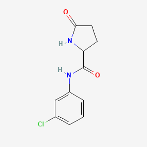 molecular formula C11H11ClN2O2 B7489727 N-(3-氯苯基)-5-氧代吡咯烷-2-甲酰胺 