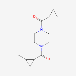 Cyclopropyl-[4-(2-methylcyclopropanecarbonyl)piperazin-1-yl]methanone