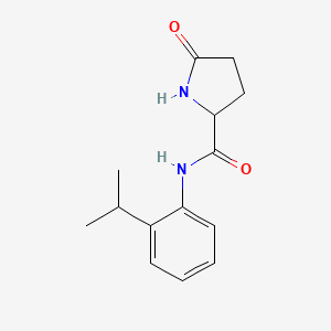 5-oxo-N-(2-propan-2-ylphenyl)pyrrolidine-2-carboxamide