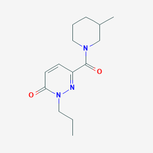 molecular formula C14H21N3O2 B7489787 6-(3-Methylpiperidine-1-carbonyl)-2-propylpyridazin-3-one 