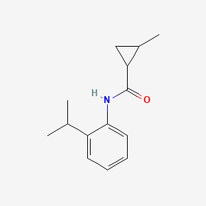 2-methyl-N-(2-propan-2-ylphenyl)cyclopropane-1-carboxamide