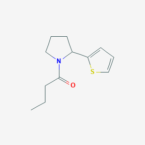 molecular formula C12H17NOS B7489801 1-(2-Thiophen-2-ylpyrrolidin-1-yl)butan-1-one 