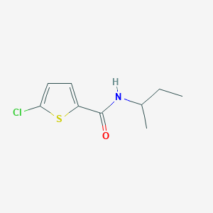 molecular formula C9H12ClNOS B7489815 N-butan-2-yl-5-chlorothiophene-2-carboxamide 