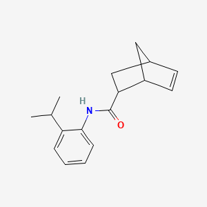 molecular formula C17H21NO B7489839 N-(2-propan-2-ylphenyl)bicyclo[2.2.1]hept-5-ene-2-carboxamide 