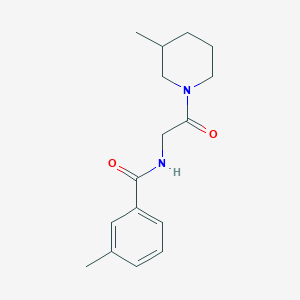 molecular formula C16H22N2O2 B7489859 3-methyl-N-[2-(3-methylpiperidin-1-yl)-2-oxoethyl]benzamide 