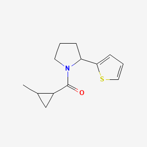 (2-Methylcyclopropyl)-(2-thiophen-2-ylpyrrolidin-1-yl)methanone