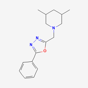 2-[(3,5-Dimethylpiperidin-1-yl)methyl]-5-phenyl-1,3,4-oxadiazole