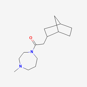 2-(2-Bicyclo[2.2.1]heptanyl)-1-(4-methyl-1,4-diazepan-1-yl)ethanone