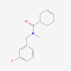 N-[(3-fluorophenyl)methyl]-N-methylcyclohex-3-ene-1-carboxamide