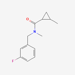 N-[(3-fluorophenyl)methyl]-N,2-dimethylcyclopropane-1-carboxamide